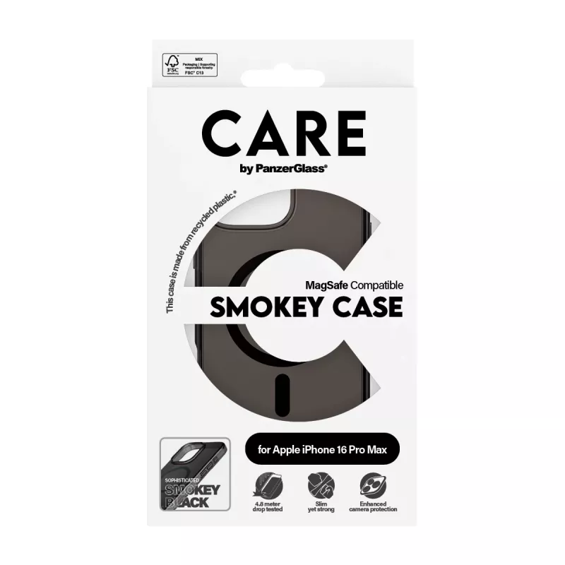PanzerGlass CARE™ by ® Urban Combat Case Smokey w. Must MagSafe iPhone 16 Pro Max
