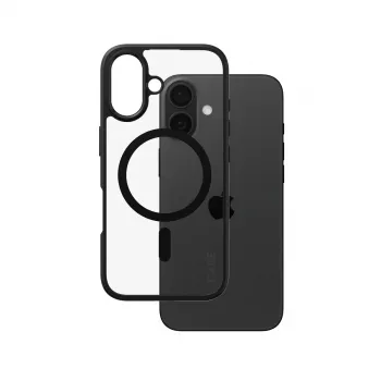 PanzerGlass CARE™ by ® Urban Combat Case läbipaistev musta raami ja MagSafe'iga iPhone 16