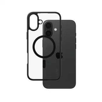 PanzerGlass CARE™ by ® Urban Combat Case Transparent w. Black Frame & MagSafe iPhone 16 Plus