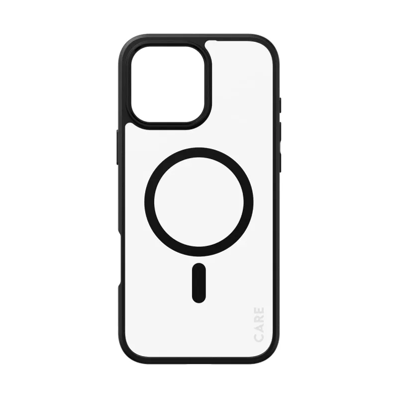 PanzerGlass CARE™ by ® Urban Combat Case Transparentne musta raamiga ja MagSafe’iga iPhone 16 Pro Max