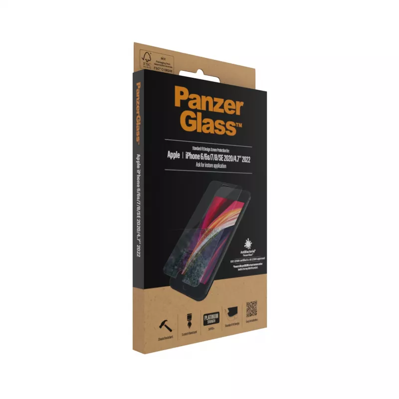 PanzerGlass® ekraanikaitse iPhone 8 | 7 | 6s | 6 | SE (2020/2022) | Standard Fit