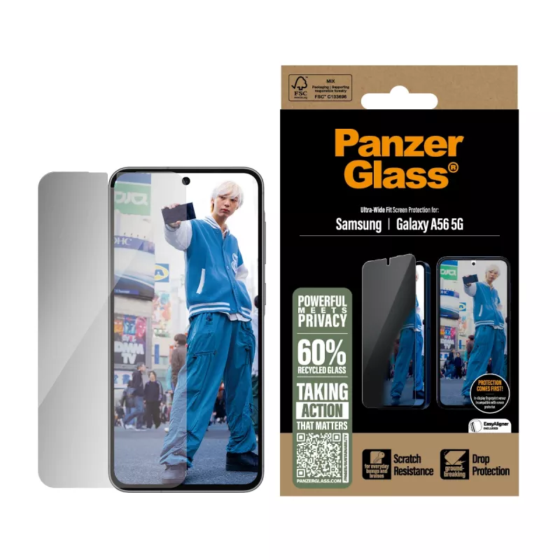 PanzerGlass ® privaatsusekraanikaitse Samsung Galaxy A56 5G | Ultra-Wide Fit