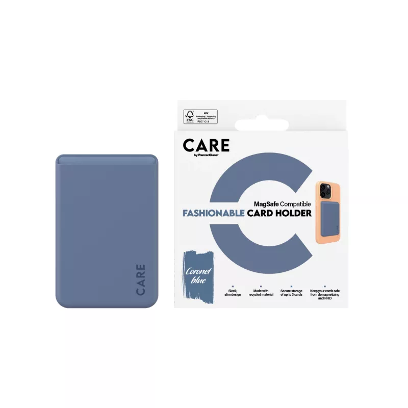 PanzerGlass CARE™ by ® Kaardihoidja Sinine iPhone, Ümbris, Apple, Apple - iPhone, Sinine