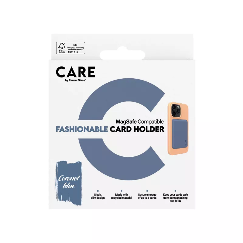 PanzerGlass CARE™ by ® Kaardihoidja Sinine iPhone, Ümbris, Apple, Apple - iPhone, Sinine