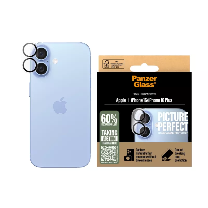 PanzerGlass ® PicturePerfect kaamera objektiivi kaitse iPhone 16 | 16 Plus