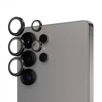 PanzerGlass ® Hoops® Kaameraobjektiivi Kaitse Must Samsung Galaxy S25 Ultra
