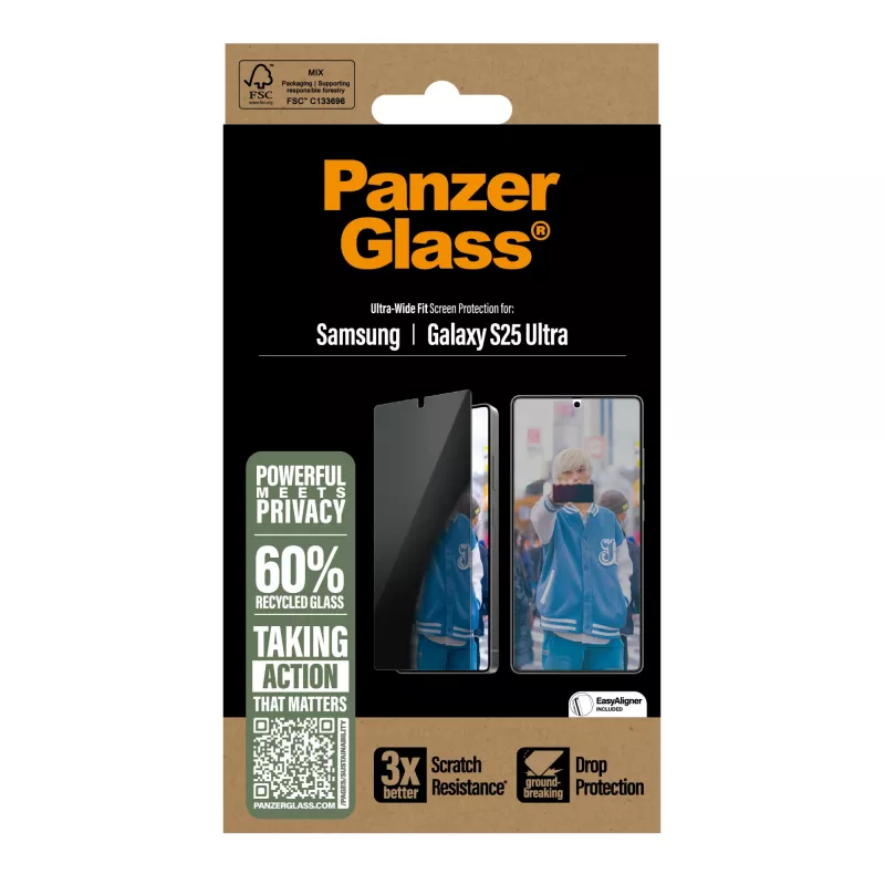 PanzerGlass® privaatsusekraani kaitse Samsung Galaxy S25 Ultra | ülilai sobivus