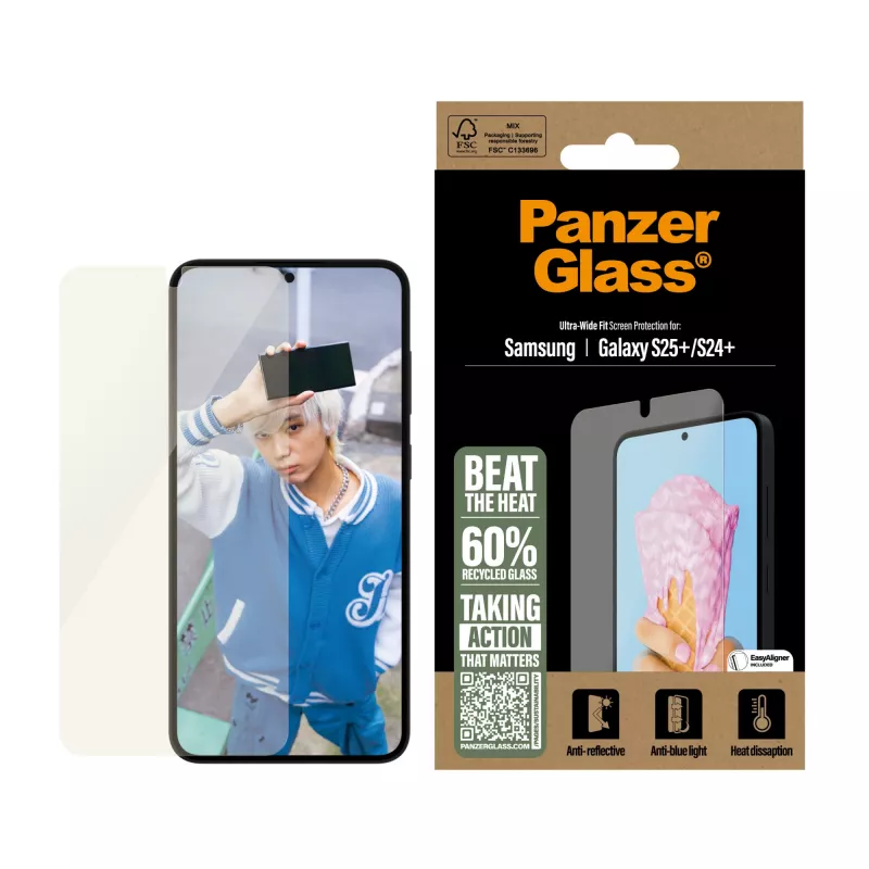 PanzerGlass ® All-in-One ekraanikaitse Samsung Galaxy S25+ | S24+ | Ultra Wide Fit