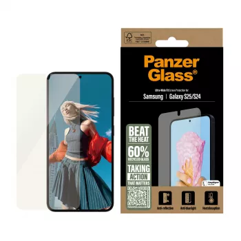 PanzerGlass ® All-in-One Screen Protector Samsung Galaxy S25 | S24 | Ultra Wide Fit