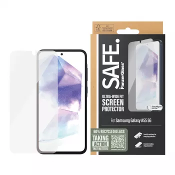 PanzerGlass SAFE. by ® ekraanikaitse Samsung Galaxy A55 5G | ülilai sobivus EasyAligneriga