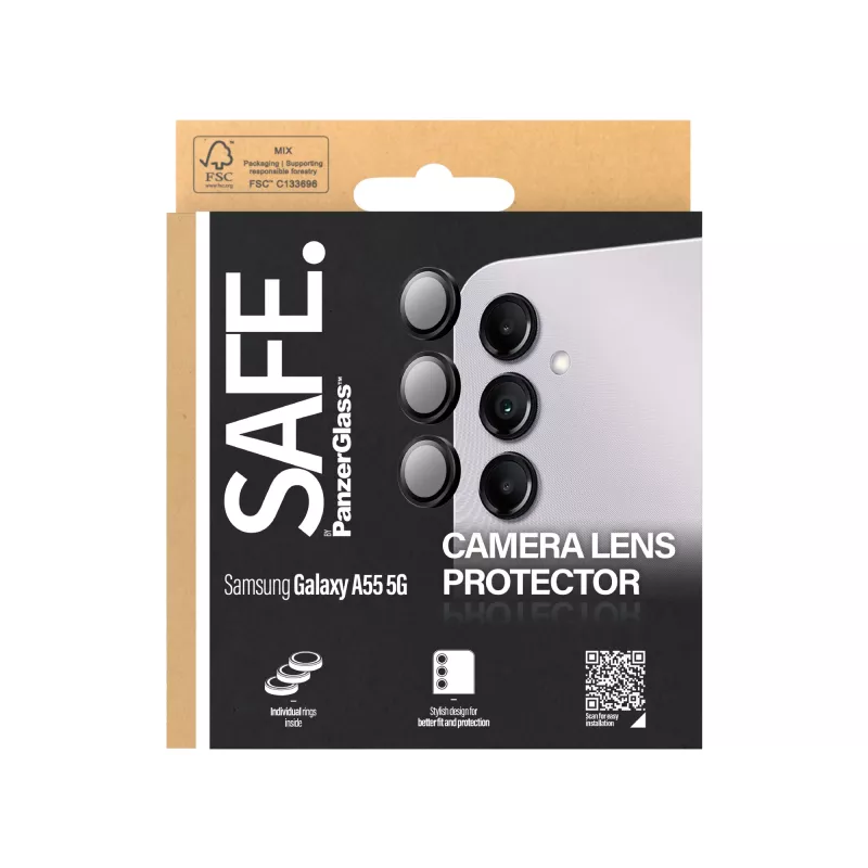 PanzerGlass SAFE. by ® kaamera objektiivi kaitse must Samsung Galaxy A55 5G