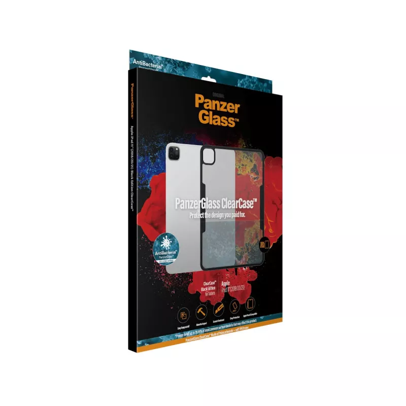 PanzerGlass® ClearCase™ iPad Pro 11″ (2018, 2020-2022), ümbris, Apple, Apple - iPad Pro 11″, 27,9 cm (11 tolli), must