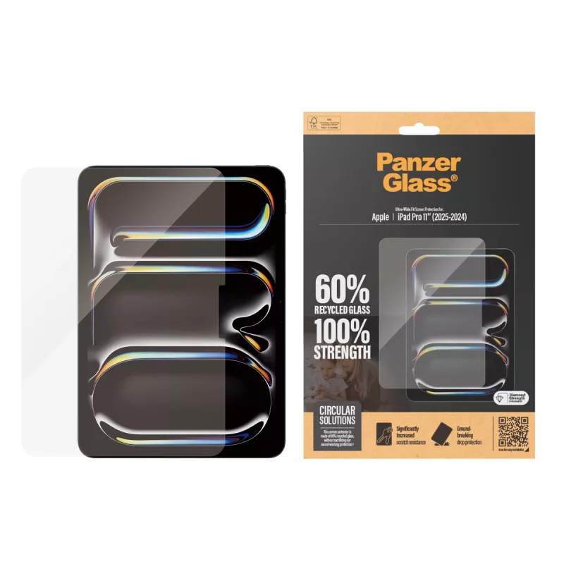 PanzerGlass® ekraanikaitse iPad Pro 11'' (2024-2025) | Ultra-Wide Fit
