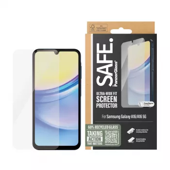 PanzerGlass SAFE. by ® klaasist ekraanikaitse Samsung Galaxy A16 | A16 5G | Ultra-Wide Fit