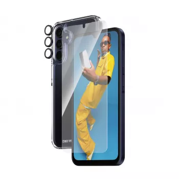 PanzerGlass® 3-in-1 kaitsepakett Samsung Galaxy A15 | A15 5G | Ultra-Wide Fit koos EasyAligneriga