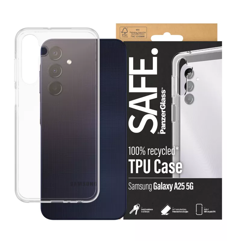 PanzerGlass SAFE. by ® TPU ümbris Samsung Galaxy A25 5G | Läbipaistev