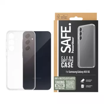 PanzerGlass SAFE. by ® TPU-ümbris Samsung Galaxy A55 5G | Läbipaistev