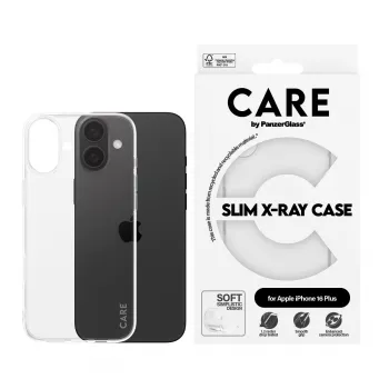 PanzerGlass CARE™ by ® X-Ray ümbris iPhone 16 Plus, Cover, Apple, Apple - iPhone 16 Plus, Transparent