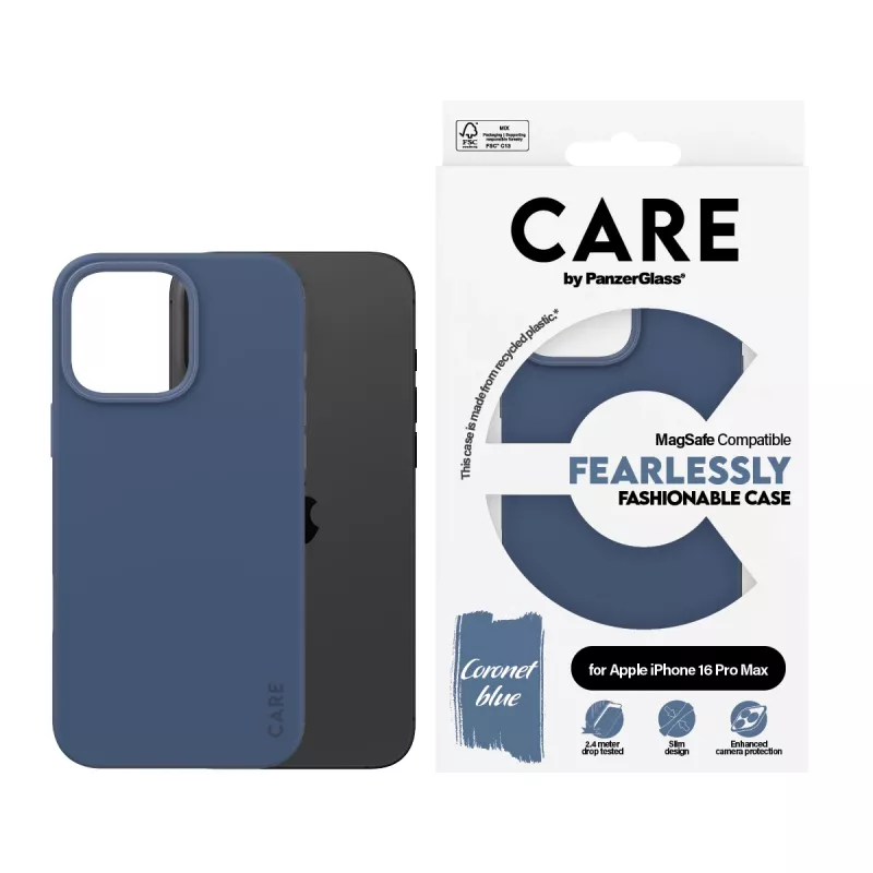 Cover PanzerGlass CARE by ® moodne ümbris Blue w. MagSafe iPhone '24 6.9 inch Pro