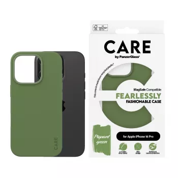 Cover PanzerGlass CARE by ® moodne ümbris roheline w. MagSafe iPhone '24 6.3 inch Pro