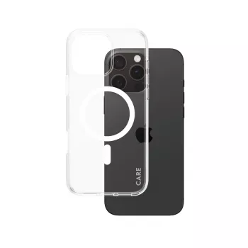 PanzerGlass CARE™ by ® Urban Combat Case läbipaistev valge MagSafe'iga iPhone 16 Pro Max