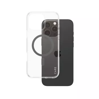 PanzerGlass CARE™ by ® Urban Combat ümbris läbipaistev musta MagSafe'iga iPhone 16 Pro Max
