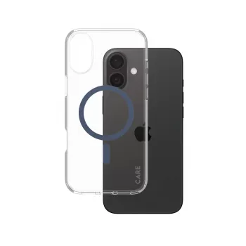 PanzerGlass CARE™ by ® Urban Combat ümbris läbipaistev sinise MagSafe'iga iPhone 16 Plus