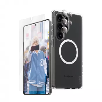 PanzerGlass ® | CARE by ® Flagship 3-in-1 Bundle Samsung Galaxy S25 Ultra
