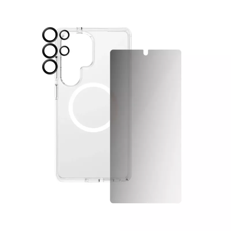 PanzerGlass CARE by ® Flagship 3-in-1 privaatsuskomplekt Samsung Galaxy S25 Ultra kriimustus- ja põrutuskindel