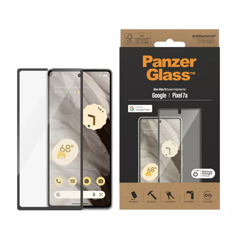 PanzerGlass ® ekraanikaitse Google Pixel 7a | Ultra Wide Fit