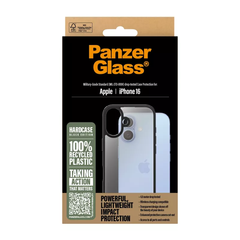 PanzerGlass ® HardCase Transparent iPhone 16