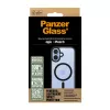 PanzerGlass ® HardCase läbipaistev musta MagSafe raamiga iPhone 16 jaoks