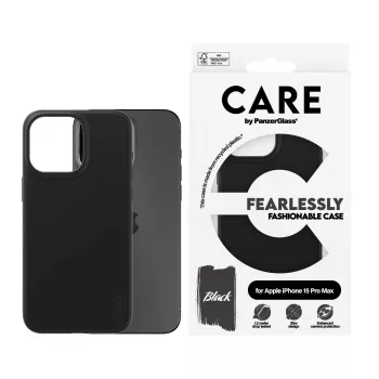 Cover PanzerGlass CARE by moodne ümbris Must iPhone 15 Pro Max