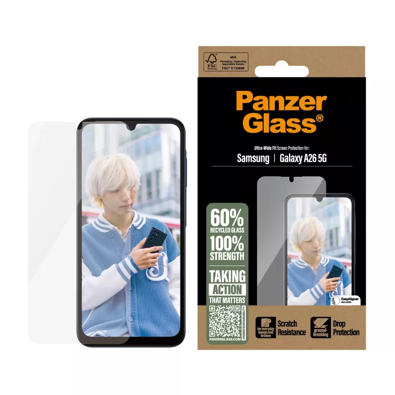 PanzerGlass ® Ekraanikaitse Samsung Galaxy A26 5G | Ultra-Wide Fit