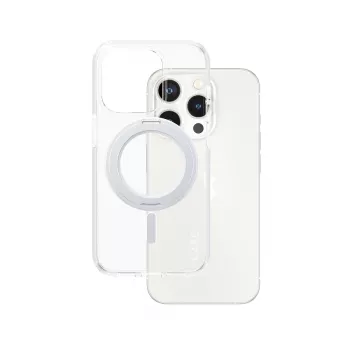 PanzerGlass CARE™ by ® läbipaistev ümbris hõbedase alusega ja MagSafe'iga iPhone 15 Pro jaoks