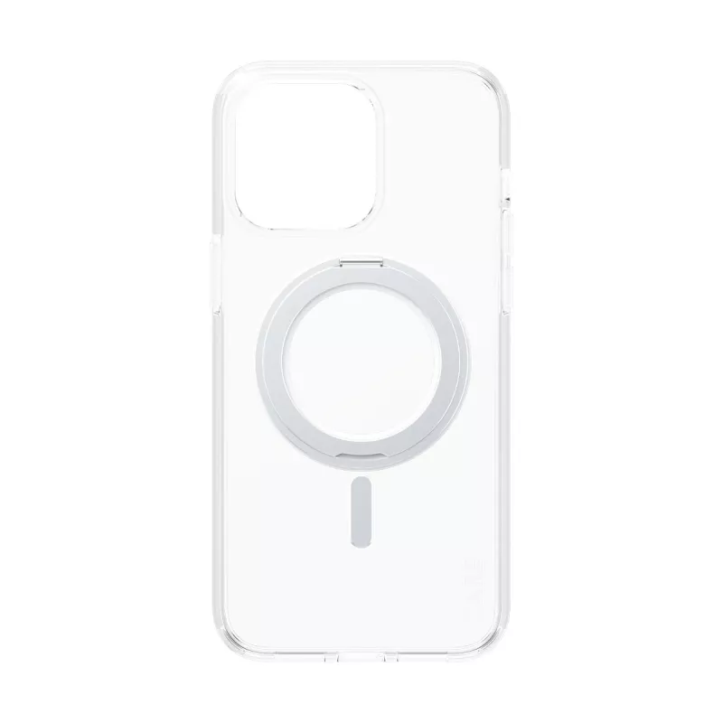 PanzerGlass CARE™ by ® läbipaistev ümbris hõbedase jalaga ja MagSafe'iga iPhone 15 Pro Max