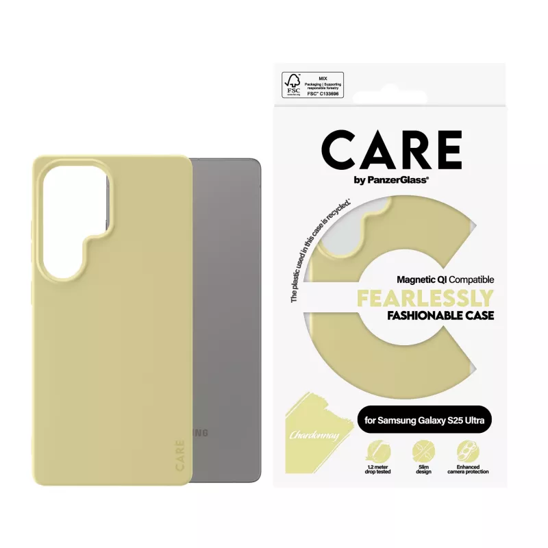 PanzerGlass CARE™ by ® Case Chardonnay w. Qi Ühilduv Samsung Galaxy S25 Ultra