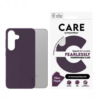 PanzerGlass CARE™ by ® korpus Plum Purple Qi-ühilduv Samsung Galaxy S25
