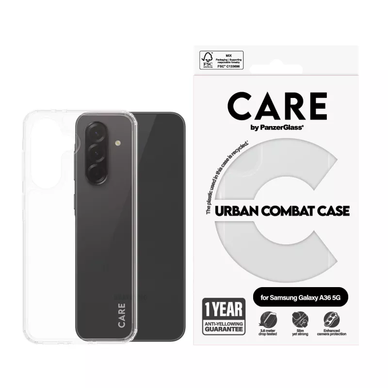 Cover PanzerGlass CARE by Flagship ümbris Transparent Urban Combat Samsung Galaxy new A35 5G