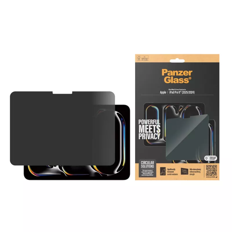 PanzerGlass ® Privacy ekraanikaitse ® iPad Pro 11'' (2024-2025) | Ultra-Wide Fit