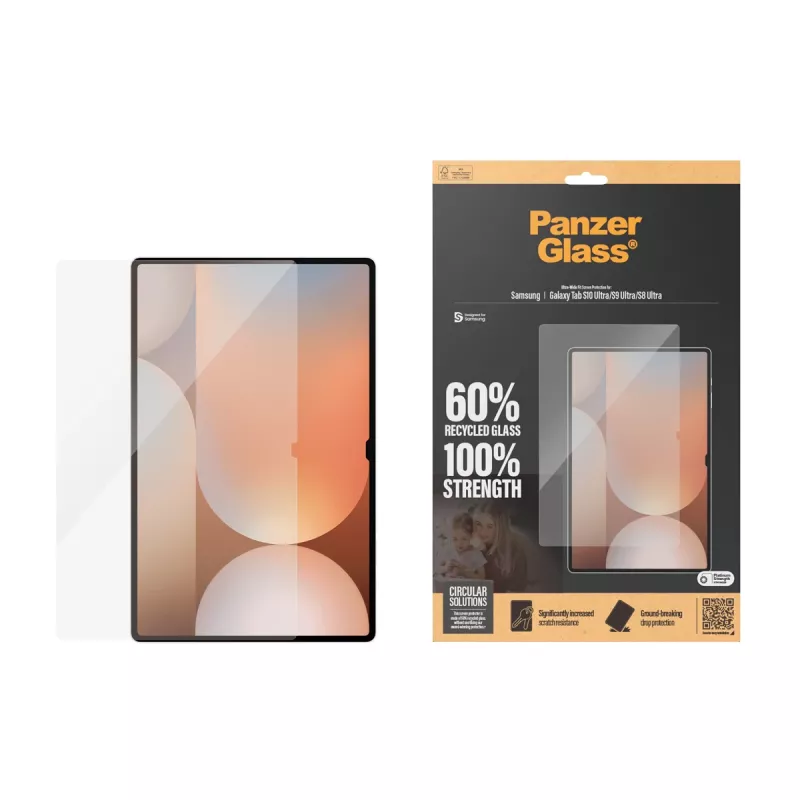 PanzerGlass ® ekraanikaitse Samsung Galaxy Tab S8 Ultra | S9 Ultra | S10 Ultra | ülilaia istuvusega