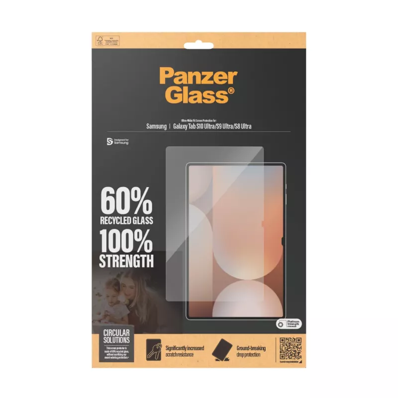 PanzerGlass ® ekraanikaitse Samsung Galaxy Tab S8 Ultra | S9 Ultra | S10 Ultra | ülilaia istuvusega