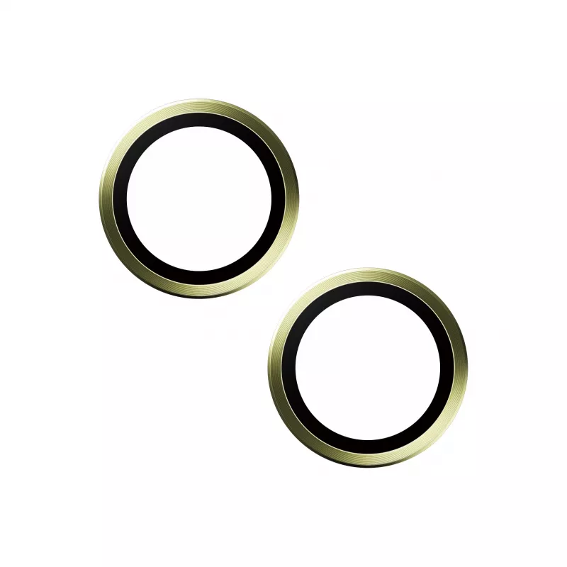 PanzerGlass ® Hoops® Kaamera läätsekaitse Kollane iPhone 15 | 15 Plus