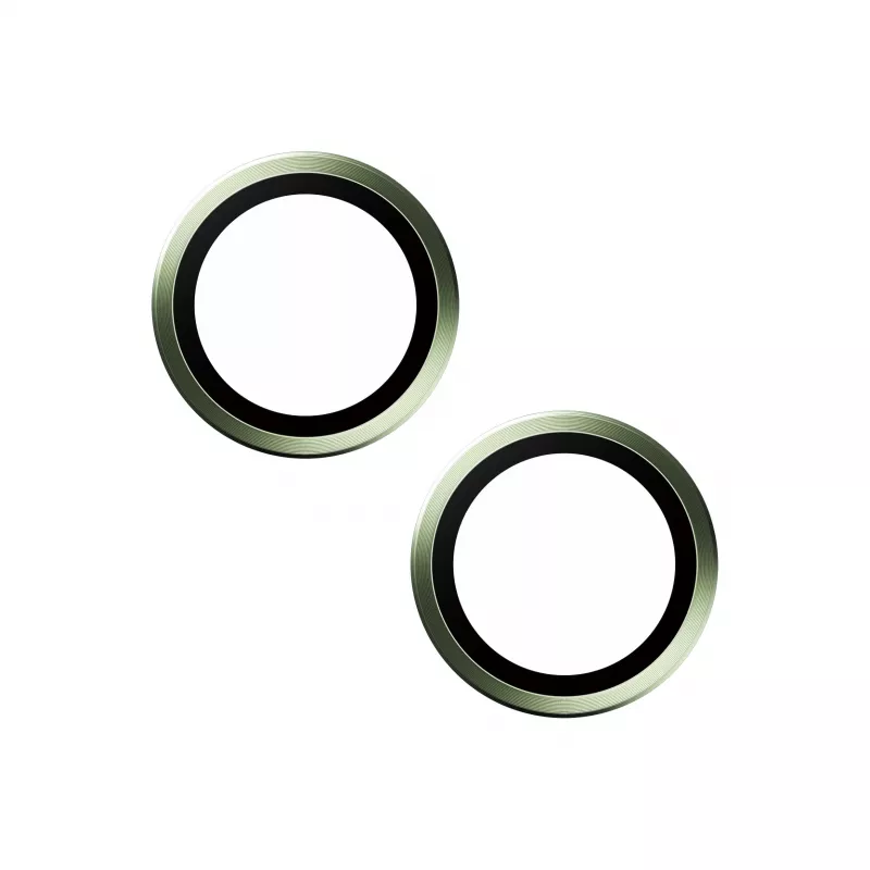 PanzerGlass ® Hoops® Kaamera objektiivi kaitse roheline iPhone 15 | 15 Plus