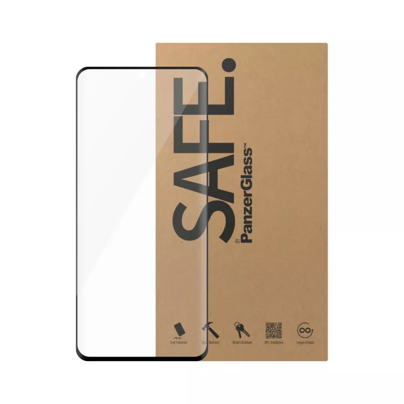 PanzerGlass SAFE. by ® ekraanikaitse musta raamiga Samsung Galaxy S20 5G-le | ülilai sobivus | HULGIPAKEND