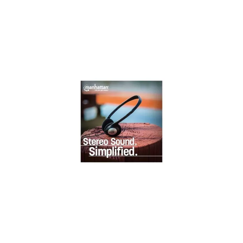 Kõrvaklapid MANHATTAN Stereo 3.5mm mustad