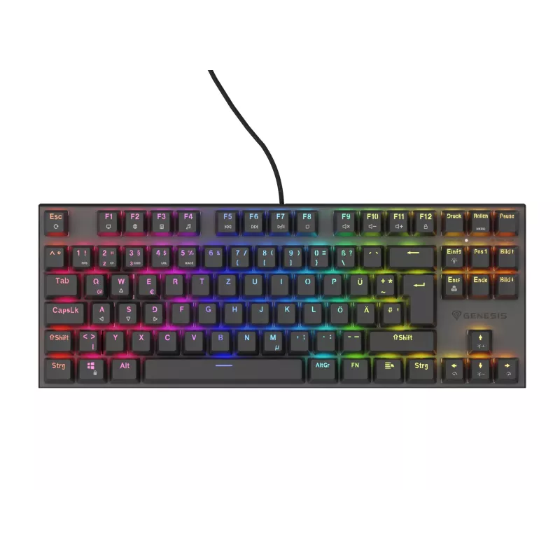GENESIS NKG-1886 klaviatuur Mängimine USB QWERTZ Saksa Must