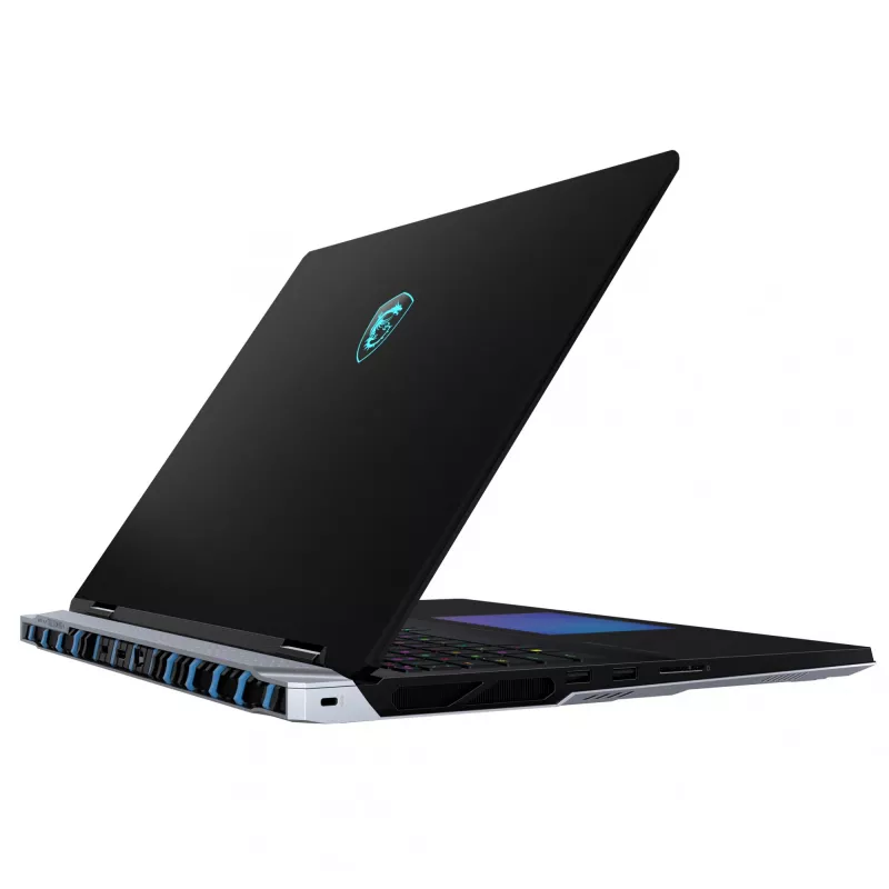 MSI Titan 18 HX AI A2XWIG-073 sülearvuti Intel Core Ultra 9 285HX 45,7 cm (18 tolli) UHD+ 64 GB DDR5-SDRAM 6 TB SSD NVIDIA GeForce RTX 5080 Wi-Fi 7 (802.11be) Windows 11 Pro Must