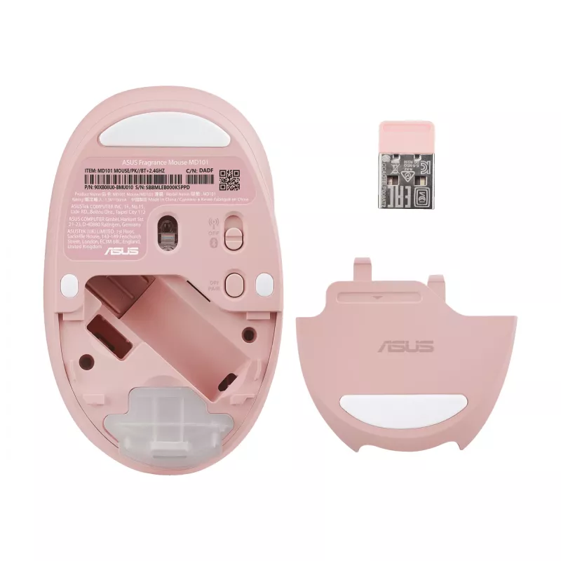 ASUS Fragrance MD101 hiir Kodu Mõlemakäeline RF-juhtmevaba + Bluetooth Optiline 2400 DPI
