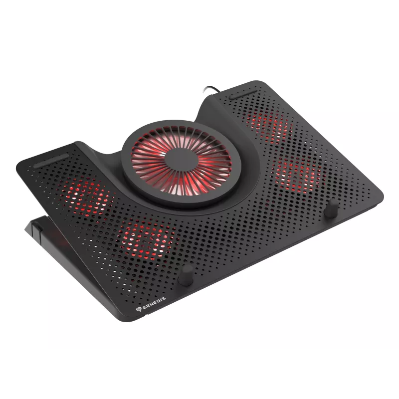 GENESIS Oxid 550 sülearvuti jahutusalus 43,9 cm (17,3 tolli) 2800 RPM Must